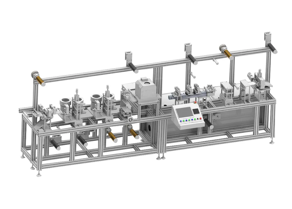 Productiemachine voor ECG-elektroden met dubbele rij