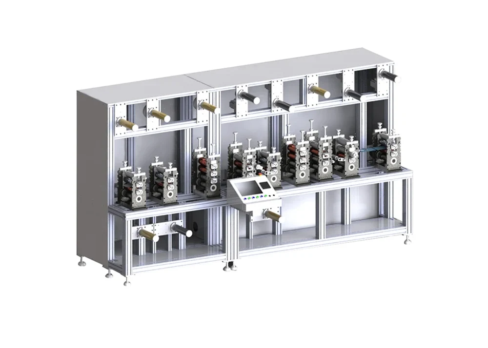 Horizontale productiemachine voor elektrochirurgische aardingspads