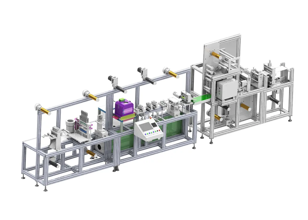 Productiemachine voor ECG-elektroden met meerdere rijen