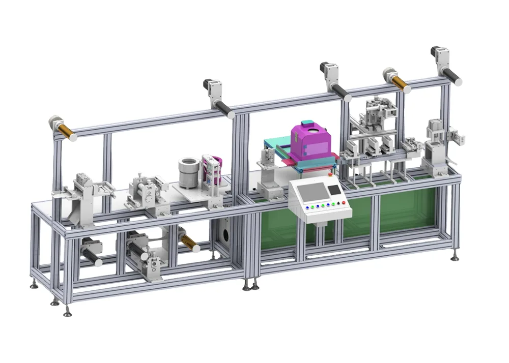 Productiemachine voor ECG-elektroden met één rij